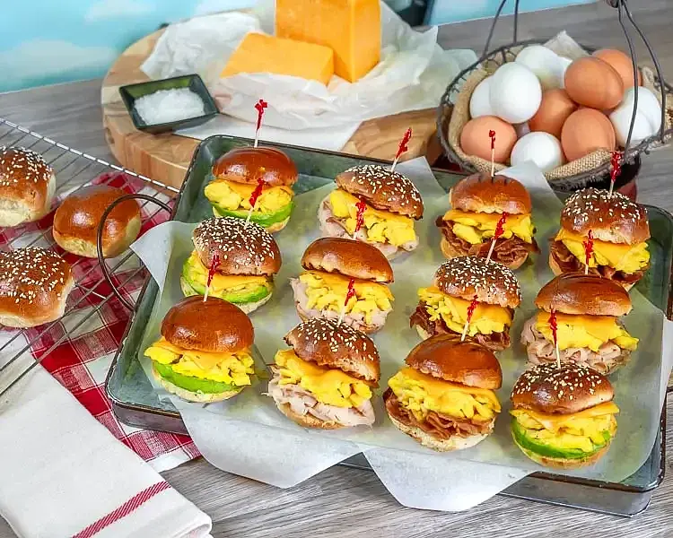 Mini Breakfast Sliders Tray